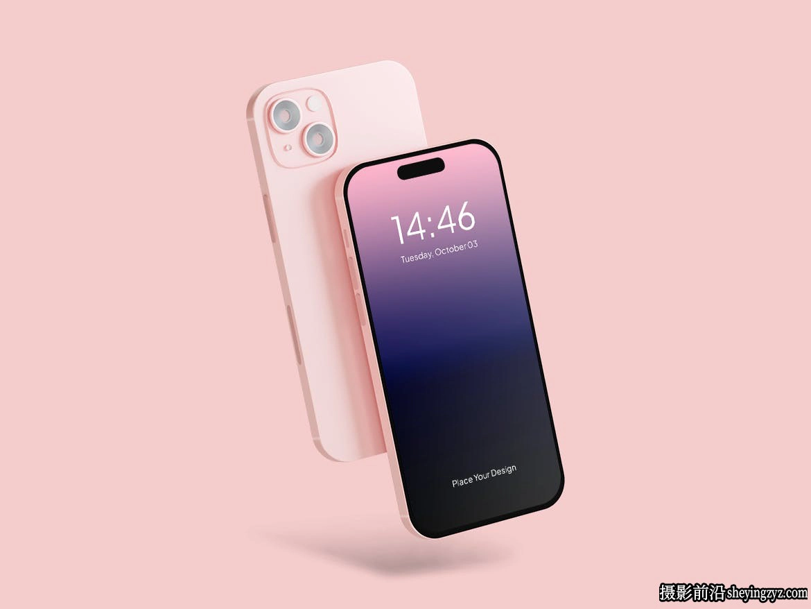 粉色iPhone15样机,iPhone15样机