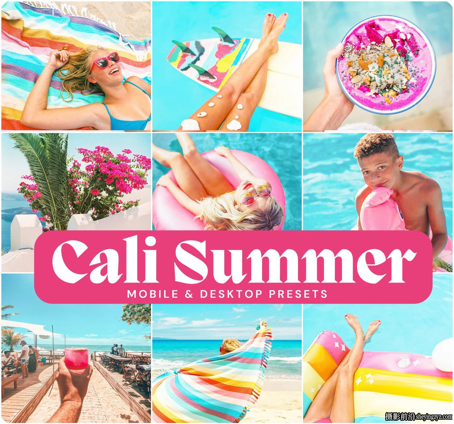 夏季明亮对比色彩Lr预设 LouMarks-Cali Summer Lightroom Presets