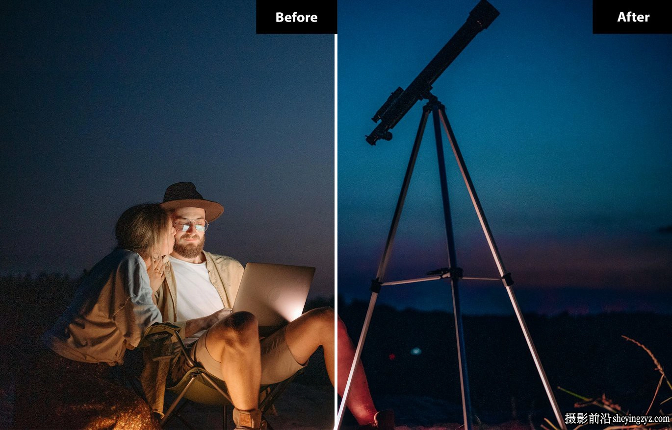 北极光星空夜景lr预设及手机lr预设 Big Bang Lightroom Presets