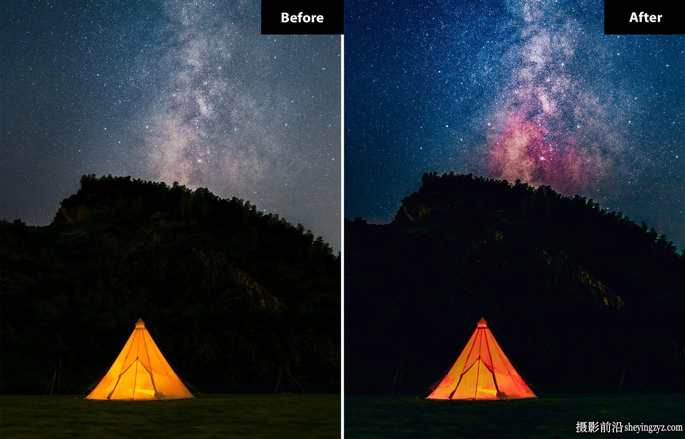北极光星空夜景lr预设及手机lr预设 Big Bang Lightroom Presets