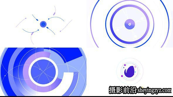 AE模版-圆圈MG图形Logo动画模板- Circle Youtube Logo Reveal