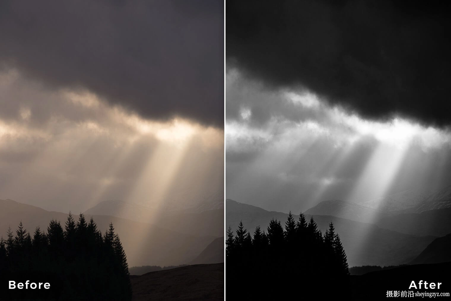 Northlandscapes - 15种黑白自然风光摄影调色Capture One预设样式