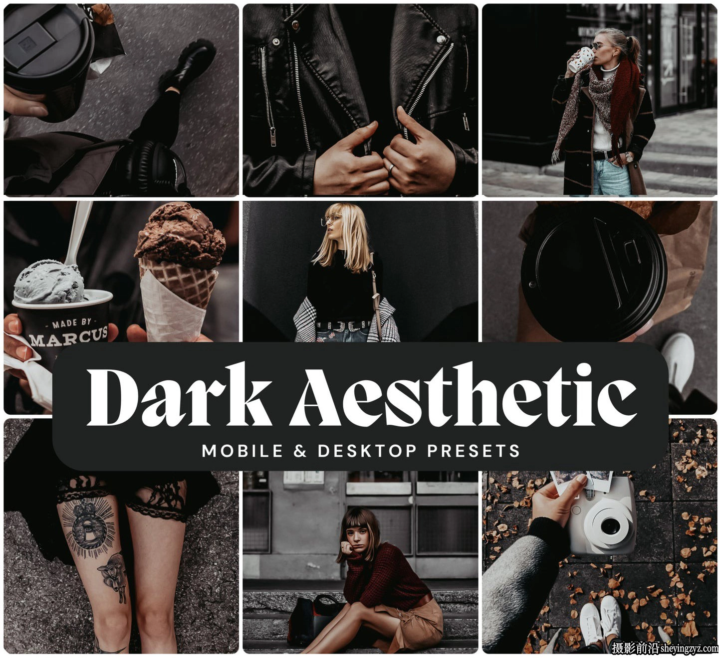 10种黑暗电影人像LR预设LouMarks-Dark Aestheti Lightroom Presets