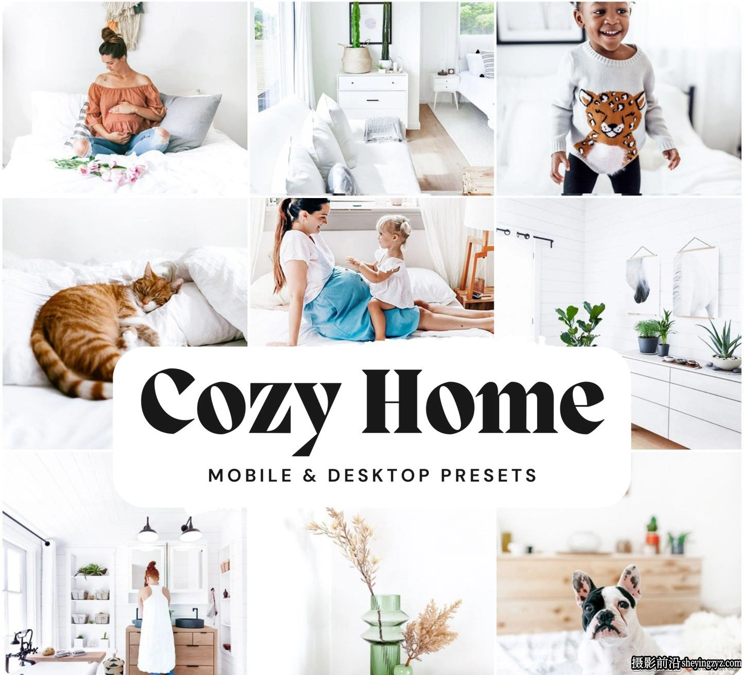明亮的家庭生活人像Lr预设 LouMarks -Cozy Home Lightroom Presets