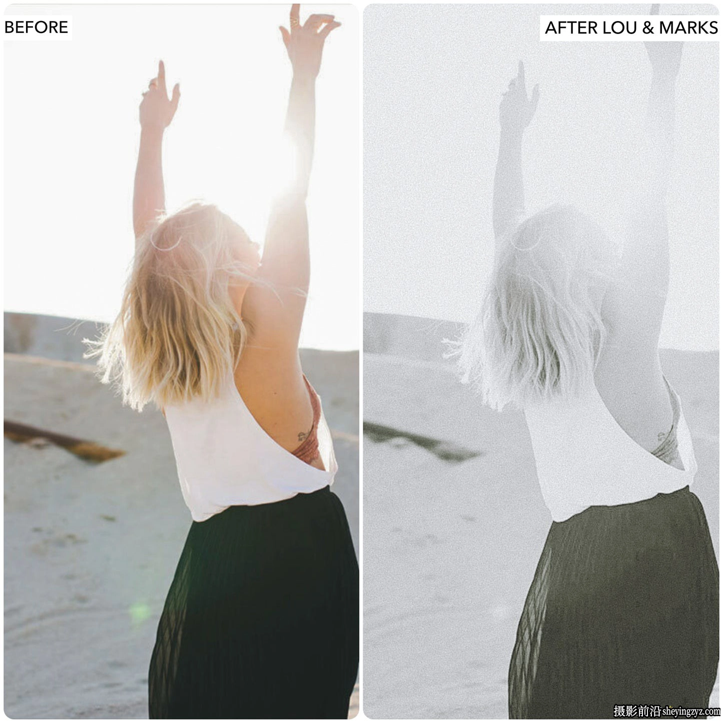 褪色黑白胶片Lr预设LouMarks-Faded Black White Lightroom Presets