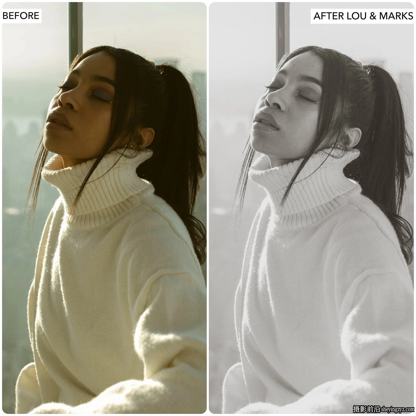褪色黑白胶片Lr预设LouMarks-Faded Black White Lightroom Presets