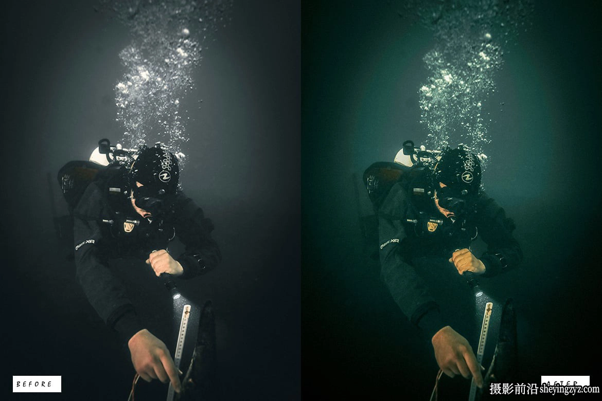 水下摄影模拟电影效果免费Lr预设 Scuba Diving Lightroom Presets