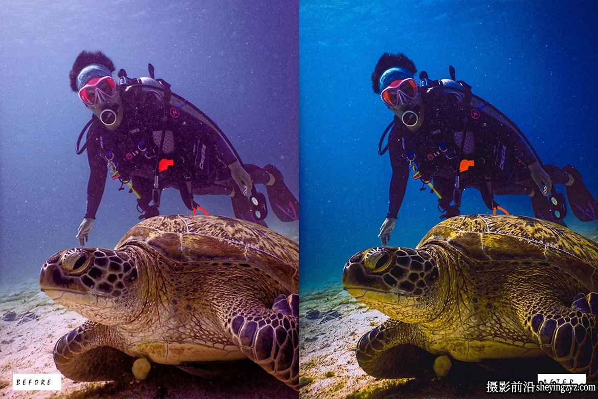 水下摄影模拟电影效果免费Lr预设 Scuba Diving Lightroom Presets