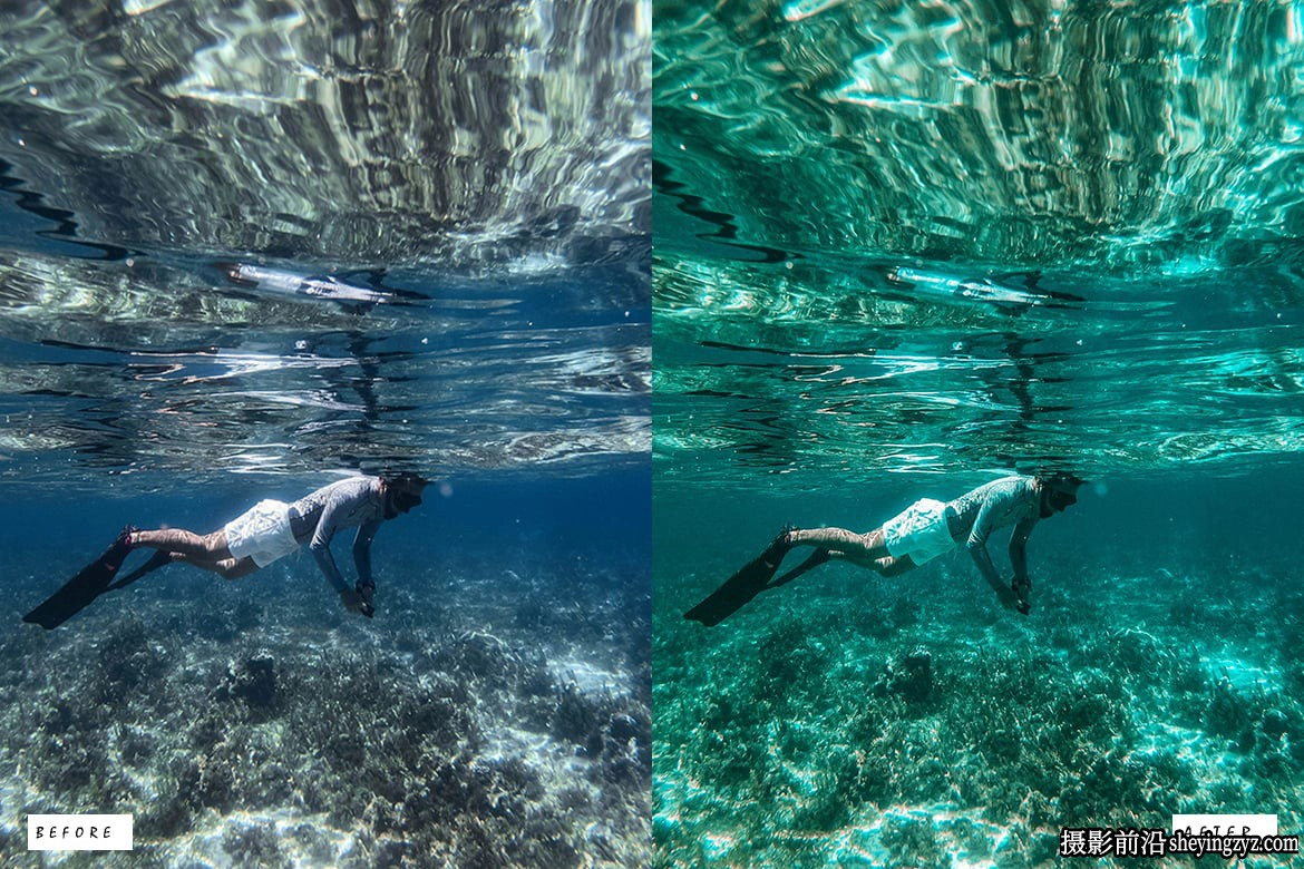 水下摄影模拟电影效果免费Lr预设 Scuba Diving Lightroom Presets