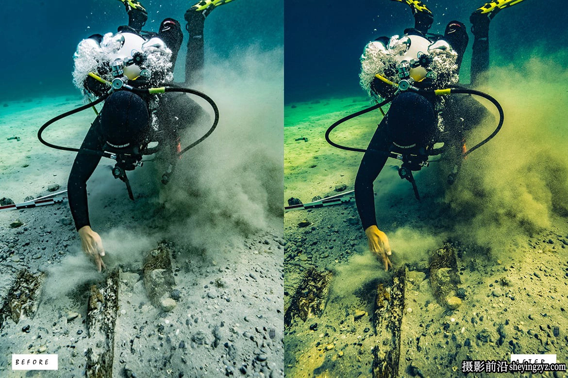 水下摄影模拟电影效果免费Lr预设 Scuba Diving Lightroom Presets