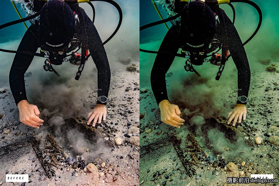 水下摄影模拟电影效果免费Lr预设 Scuba Diving Lightroom Presets