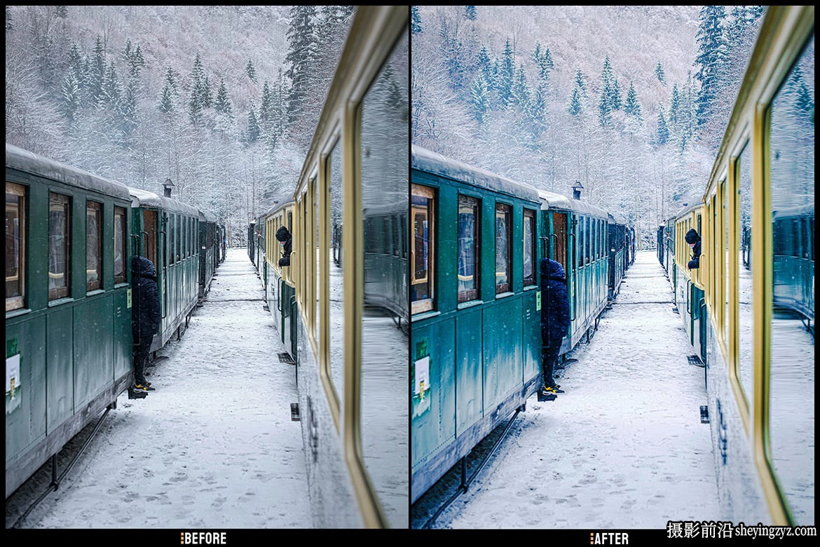 冬季电影胶片色彩Lr预设及手机lr预设 Winter - Lightroom Presets