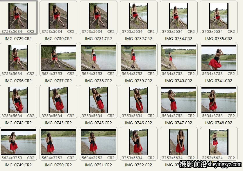 外模外景性感美女写真人像摄影RAW原片素材24张