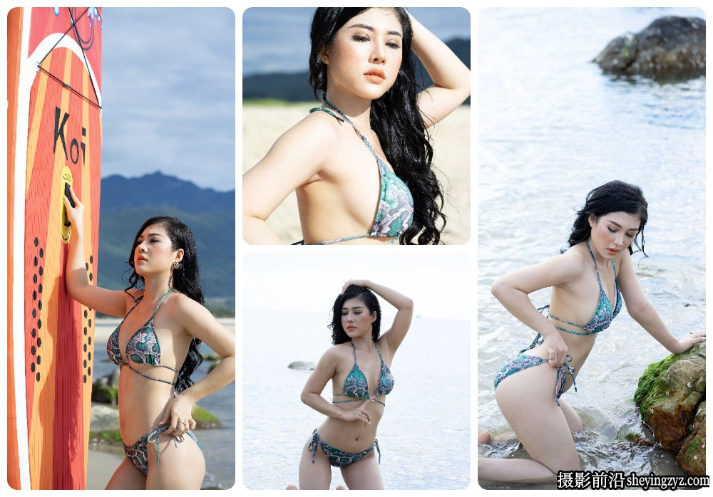 海滩比基尼美女人像摄影RAW原图素材ARW格式10张