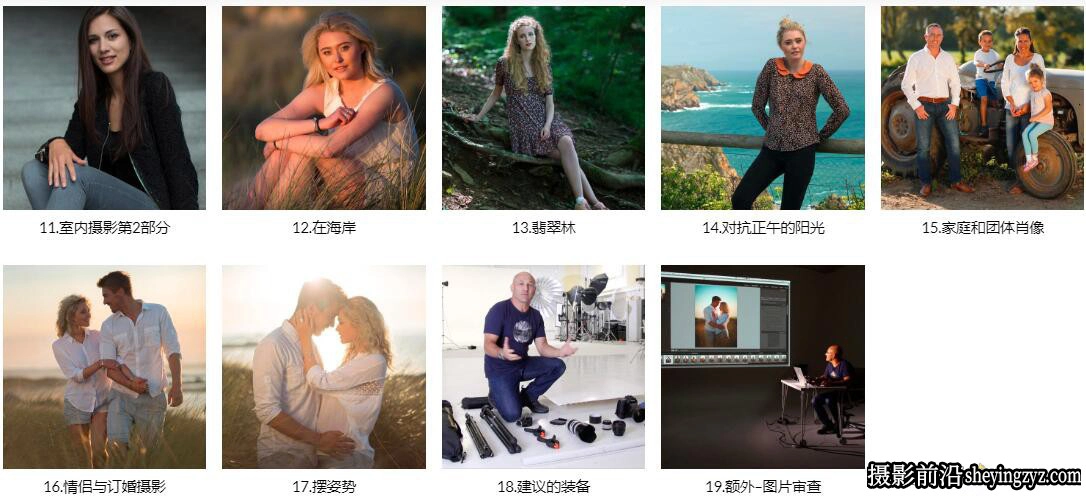 卡尔·泰勒Karl Taylor学习掌握自然光肖像摄影19课完整版-中文字幕