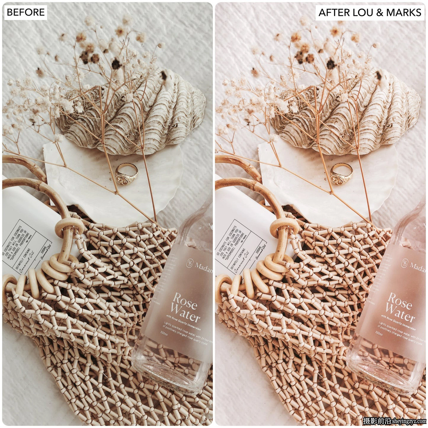 玫瑰金免费调色Lightroom预设LouMarks Rose Gold Lightroom Presets