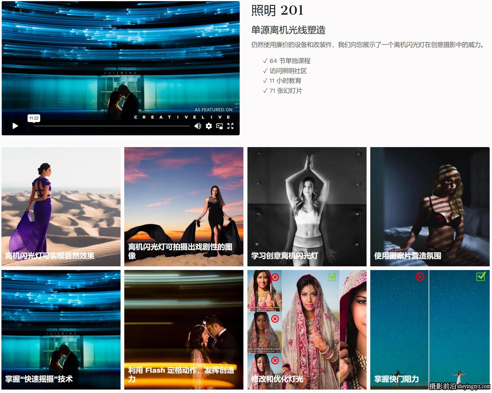 SLR Lounge-掌握闪光灯A-Z摄影培训教程四套完整合集-独家中英字幕