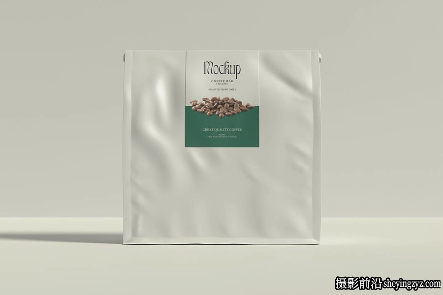 咖啡袋样机,包装样机免费下载