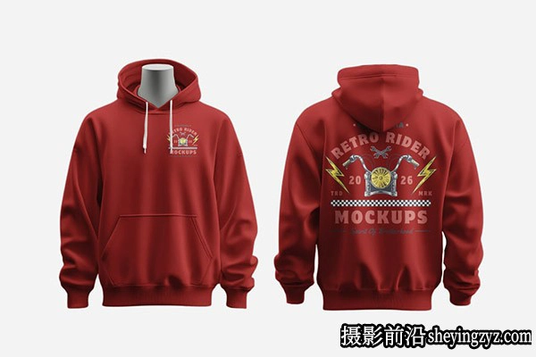 连帽衫样机,服饰样机免费下载