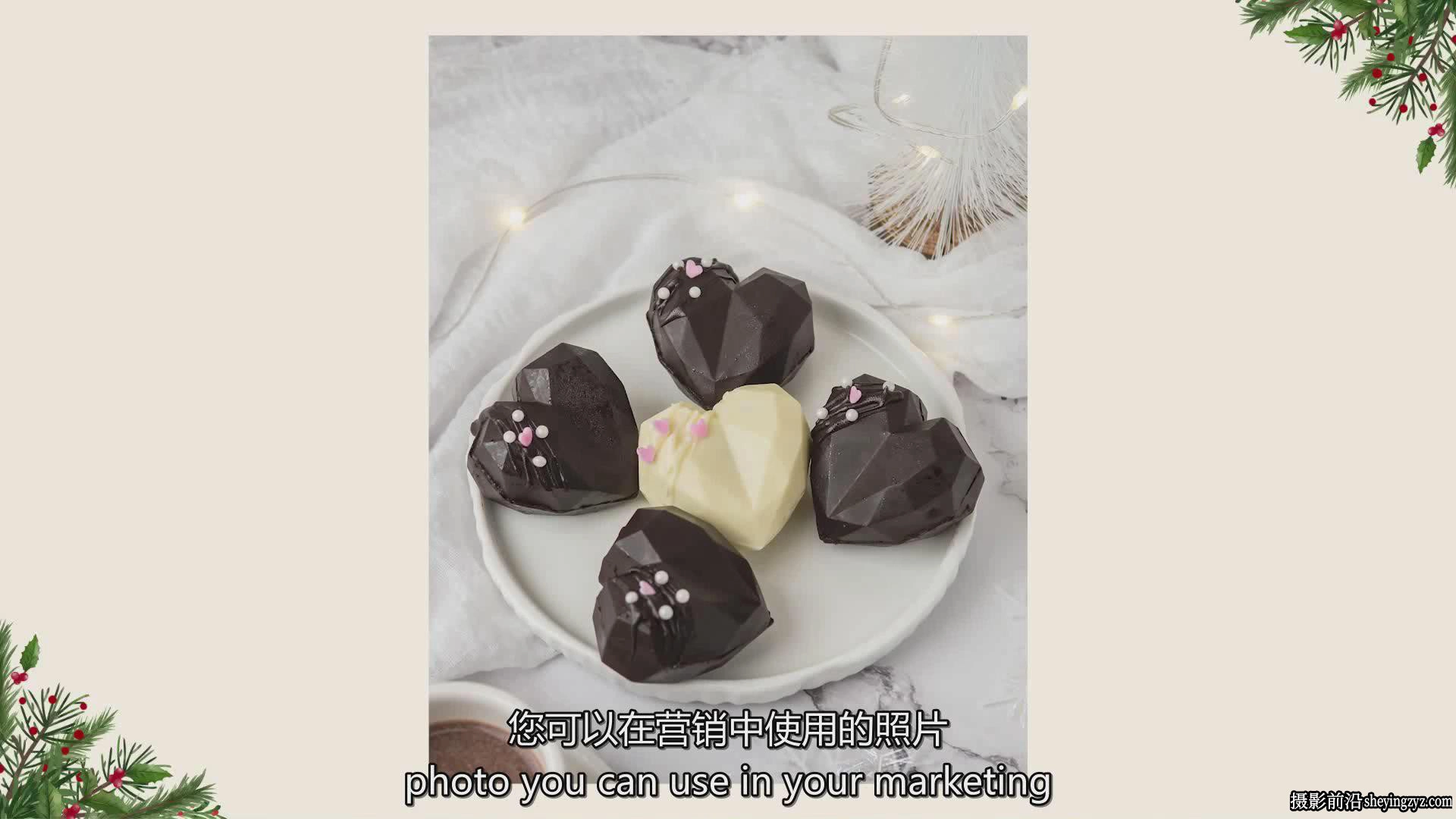 摄影师Rose Nene节日氛围美食摄影与产品摄影布光构图教程-中英字幕