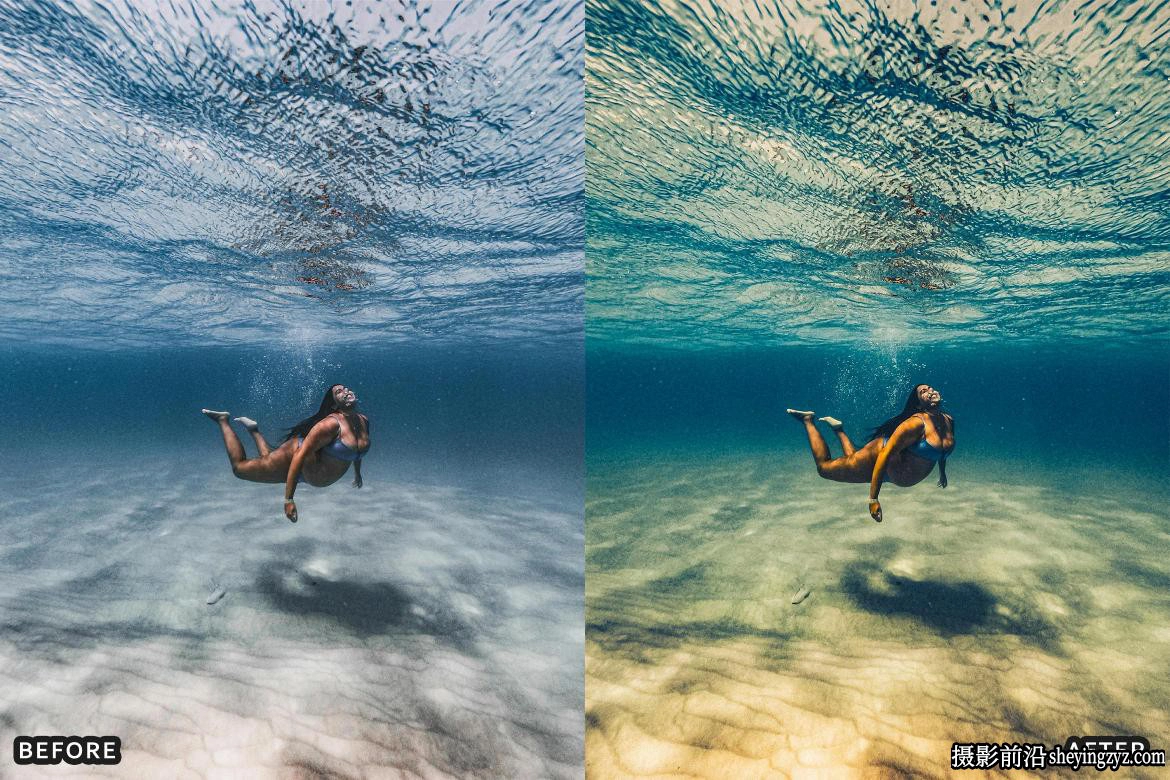 水下摄影电影人像lr预设 Scuba Diving Lightroom Presets Pack