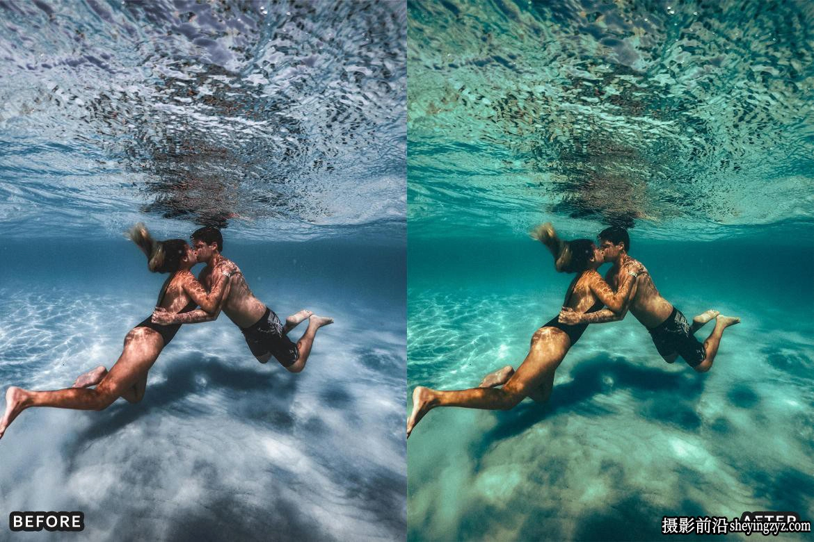水下摄影电影人像lr预设 Scuba Diving Lightroom Presets Pack