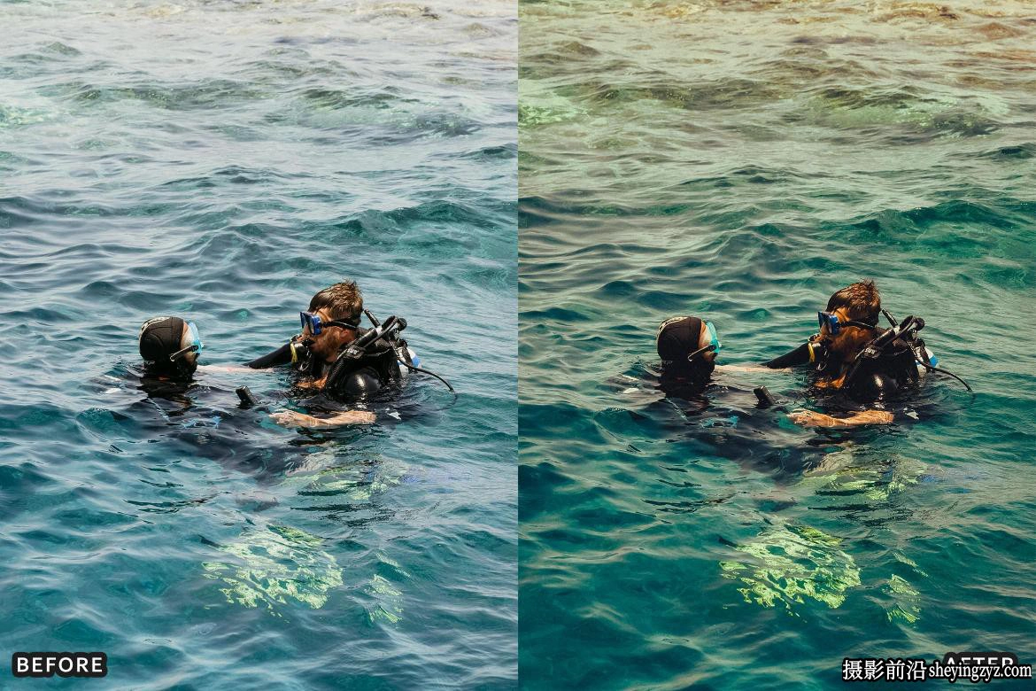 水下摄影电影人像lr预设 Scuba Diving Lightroom Presets Pack