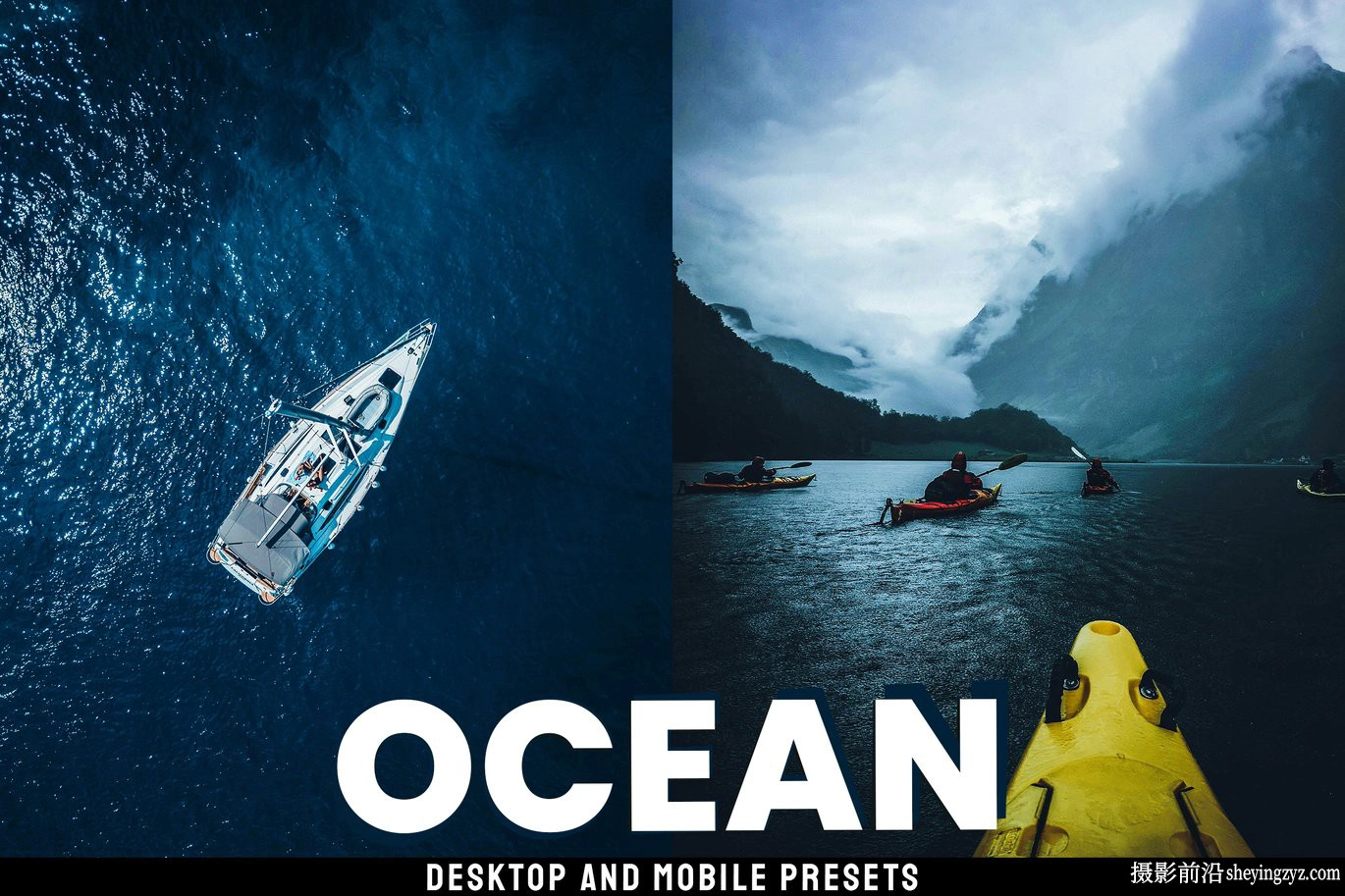 10种旅拍海洋电影风光lr预设及手机版lr预设Ocean Lightroom Presets