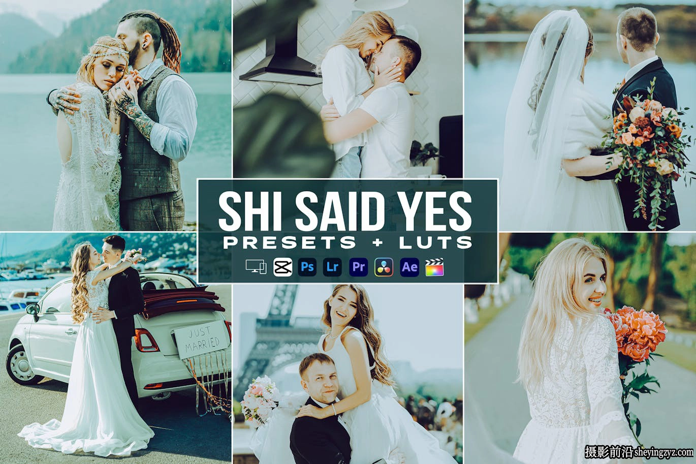 清新电影胶片婚礼视频调色LUT预设/lr预设支持AE/PR/FCPX/达芬奇/PS