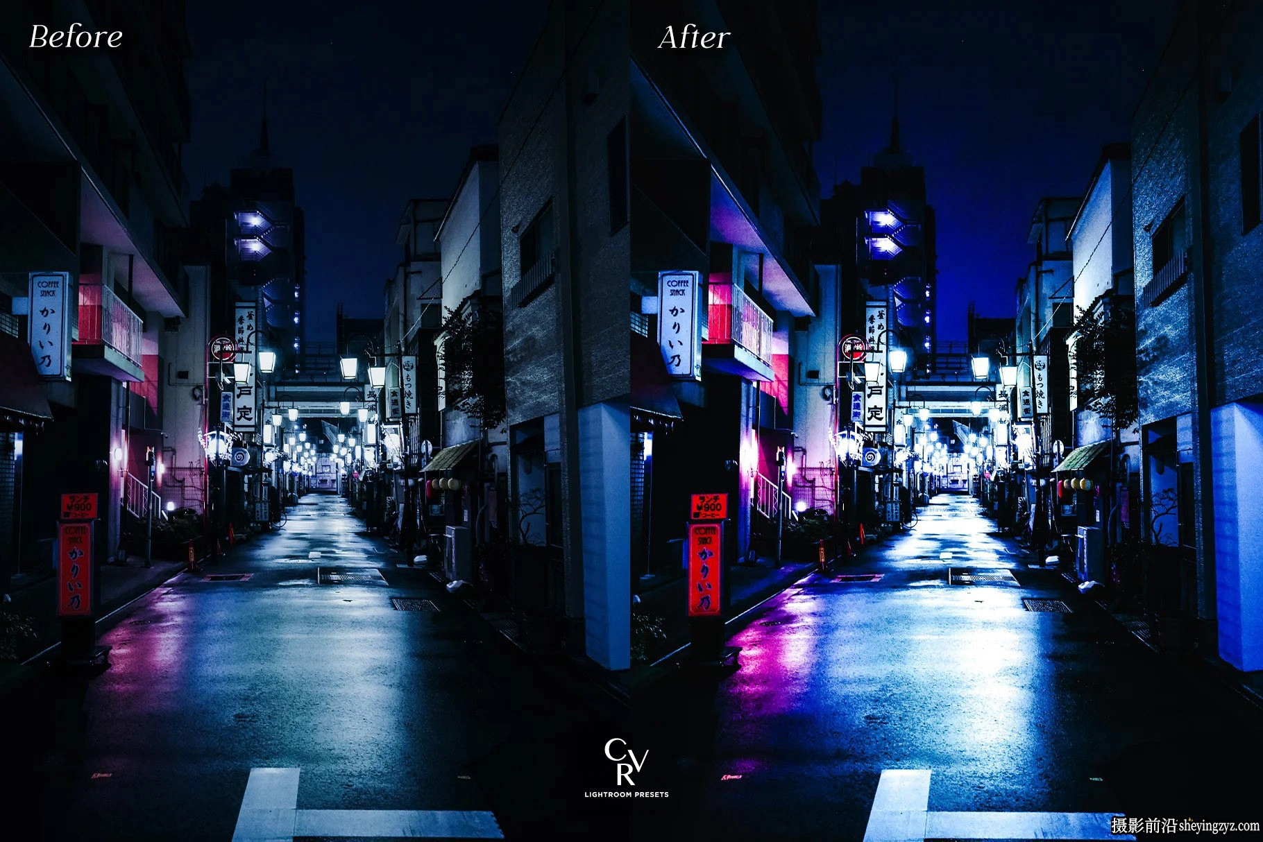 街头摄影城市夜景风光调色Lr预设 Night City Lightroom Presets