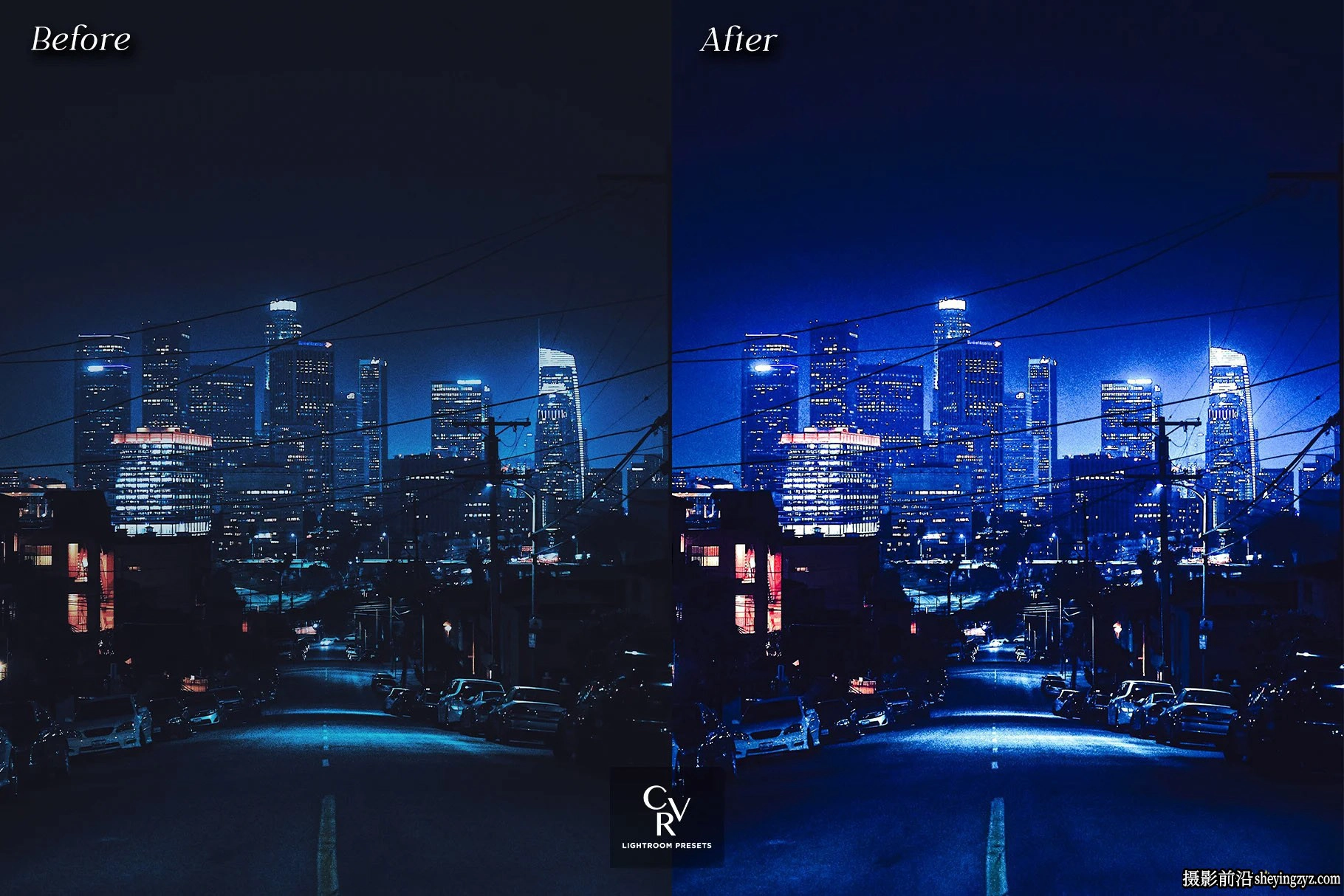 街头摄影城市夜景风光调色Lr预设 Night City Lightroom Presets