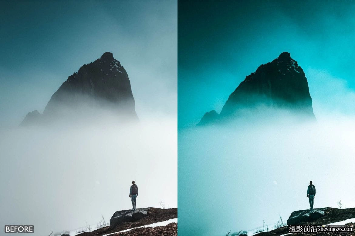 冬季电影风光LR预设手机lr预设 Cinematic Snow Landscape Presets