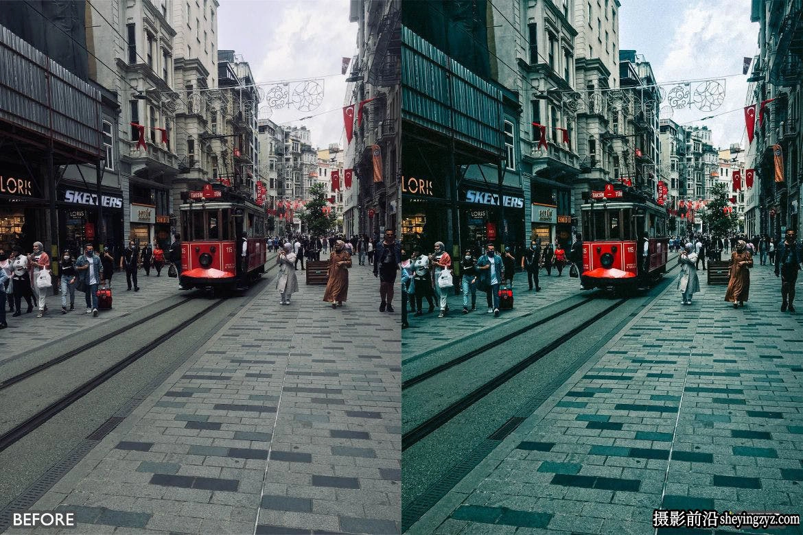 城市街头电影风光调色LR预设 Cinematic Street Lightroom Presets