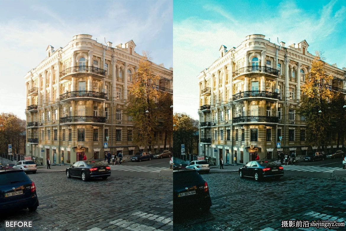城市街头电影风光调色LR预设 Cinematic Street Lightroom Presets