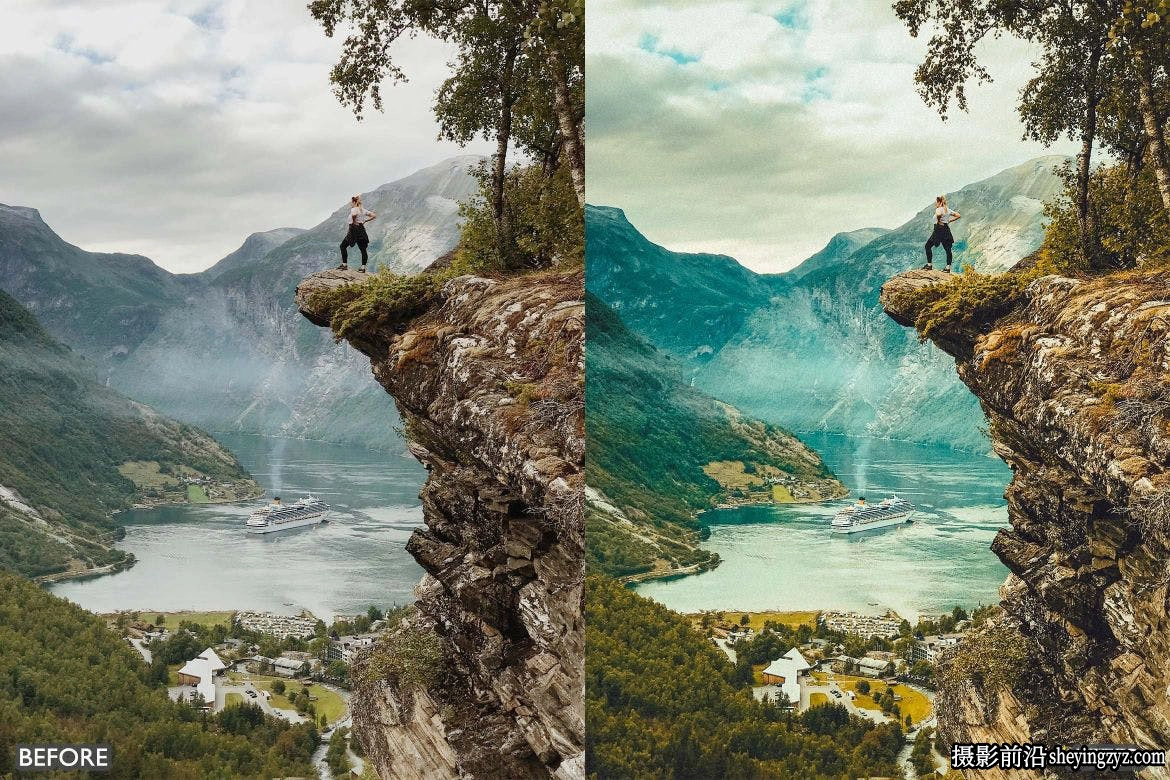 旅拍电影风光Lightroom预设Cinematic Landscape Lightroom Presets