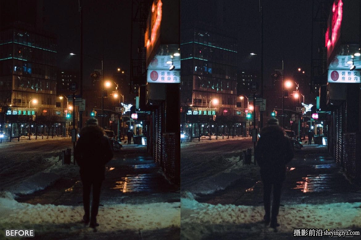HDR城市夜景Lr预设及手机lr预设 HDR Night Neon Lightroom Presets