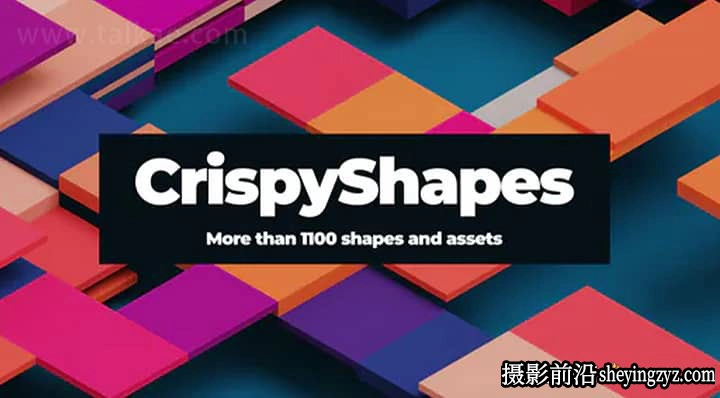AE脚本-1100种简洁运动图形ICON图标MG动画 AtomX-CrispyShapes V1.2