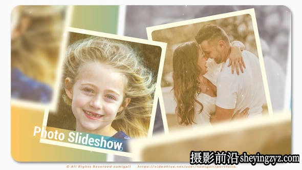 AE模板-温馨甜蜜照片相册展示片头模板- Photo Slideshow