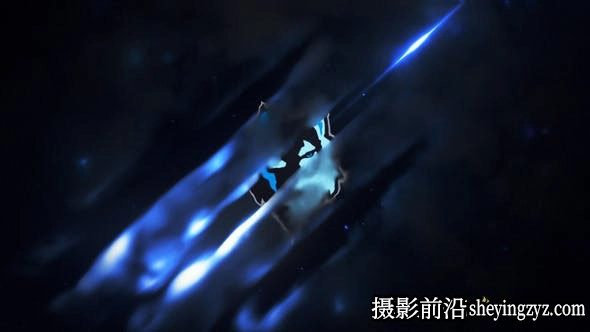 AE模版烟雾特效Logo动画片头模板- Smoke Flash Logo