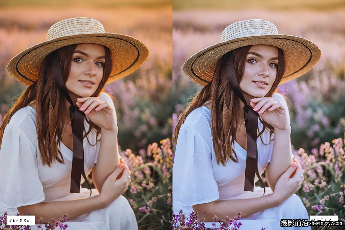 12种经典奶油人像后期调色Lr预设 Pure Essence Lightroom Presets