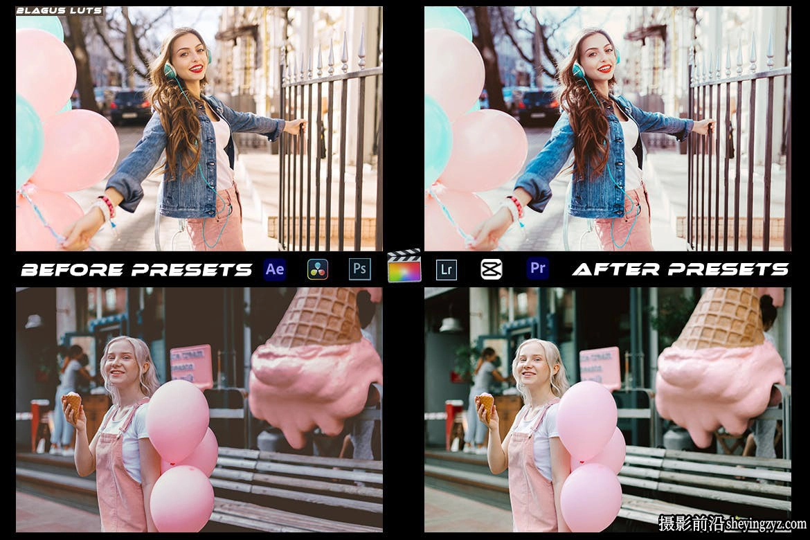 糖果色电影纪录片视频调色LUT预支持AE/PR/FCPX/达芬奇/PS