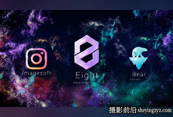 AE模板-能量粒子散开Logo动画模板- Fluids Logo
