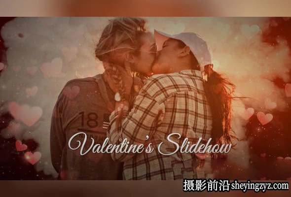 AE相册模板-情人节照片相册展示片头模板- Valentines Slideshow