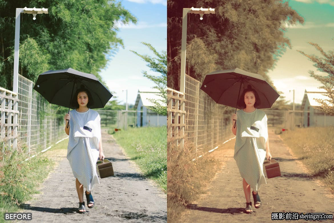 唯美奶油裸色复古电影胶片人像后期Lightroom预设及手机版lr预设