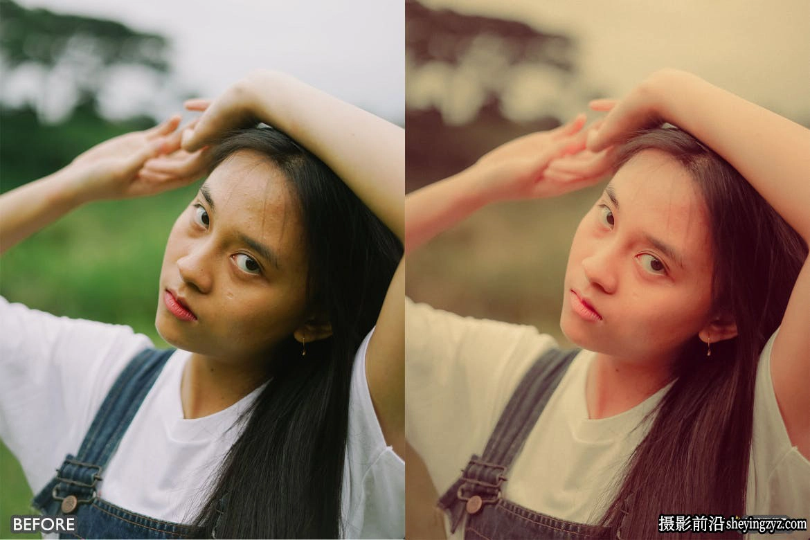 唯美奶油裸色复古电影胶片人像后期Lightroom预设及手机版lr预设