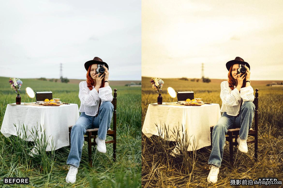 金色复古电影胶片LR预设Golden Film Cinematic Lightroom Presets