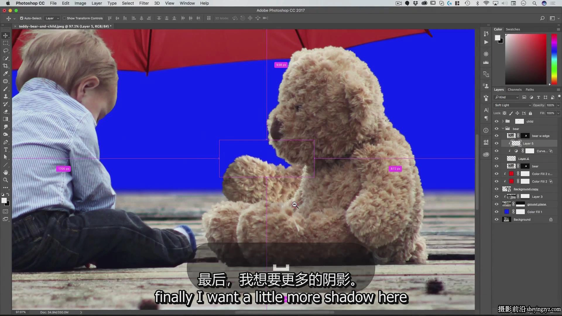 Rikard Rodin -在Photoshop中合成水彩画特效完整教程-独家中英字幕