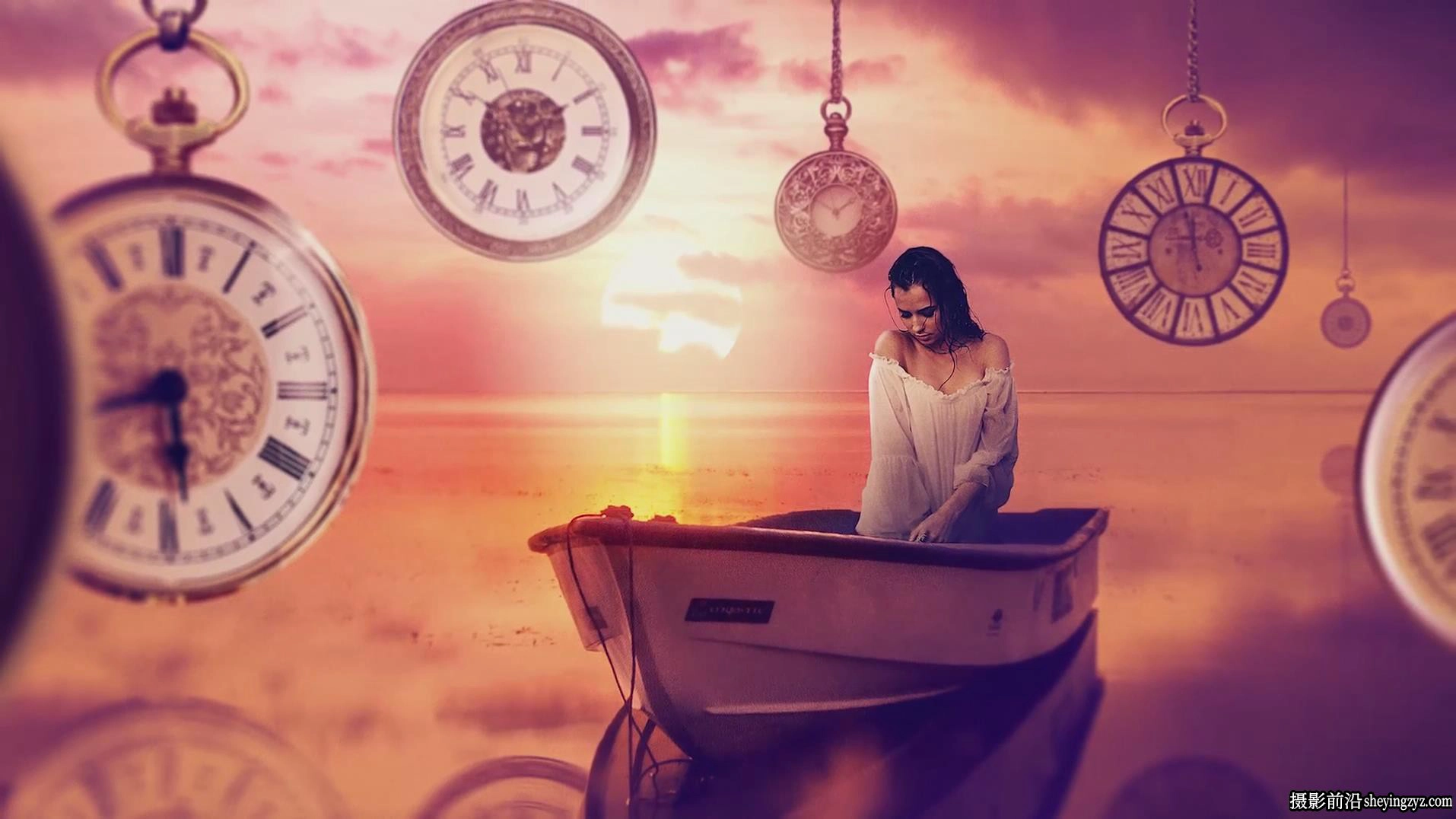Rikard Rodin-Photoshop创意合成《时间之海》教程-独家中英字幕