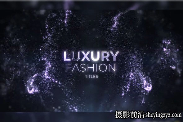 AE模板- 大气奢华粒子背景文字片头模版 Luxury Fashion Titles