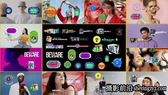 AE模版-个性化标签字幕条动画模板- Lower Thirds Vibrant